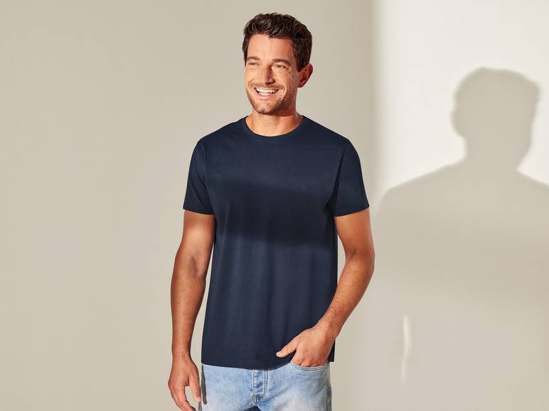 LIVERGY® Herren T-Shirt aus reiner Baumwolle Riesige Ersparnisse