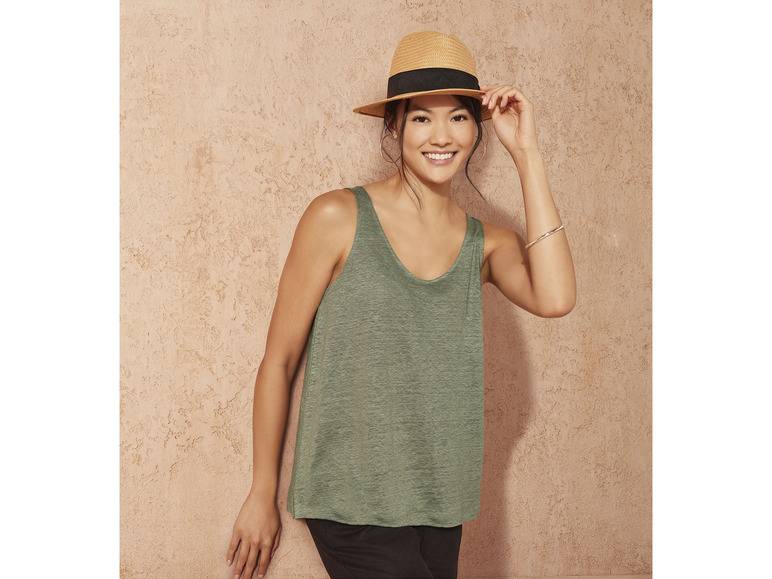 esmara® Damen Leinen-Top, mit Seitenschlitzen Zeitbegrenzte Promotion