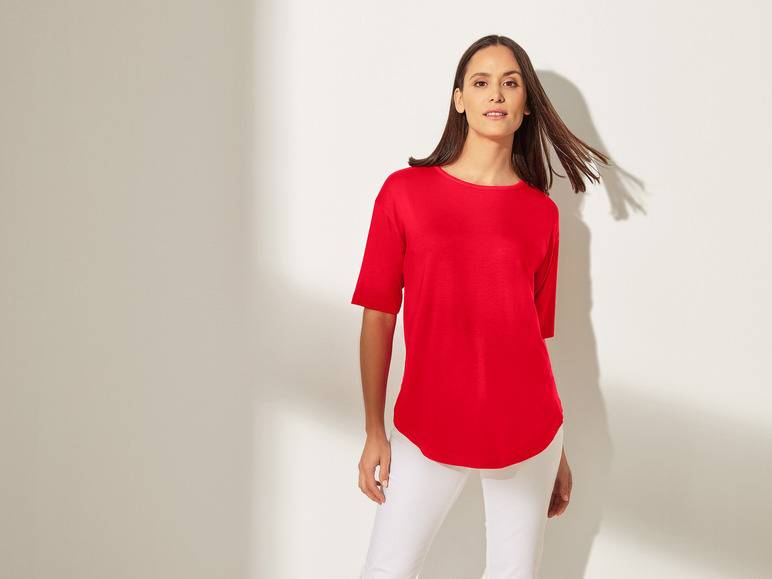 esmara® Damen Shirt mit überschnittenen Schultern Bis zu 50% Rabatt