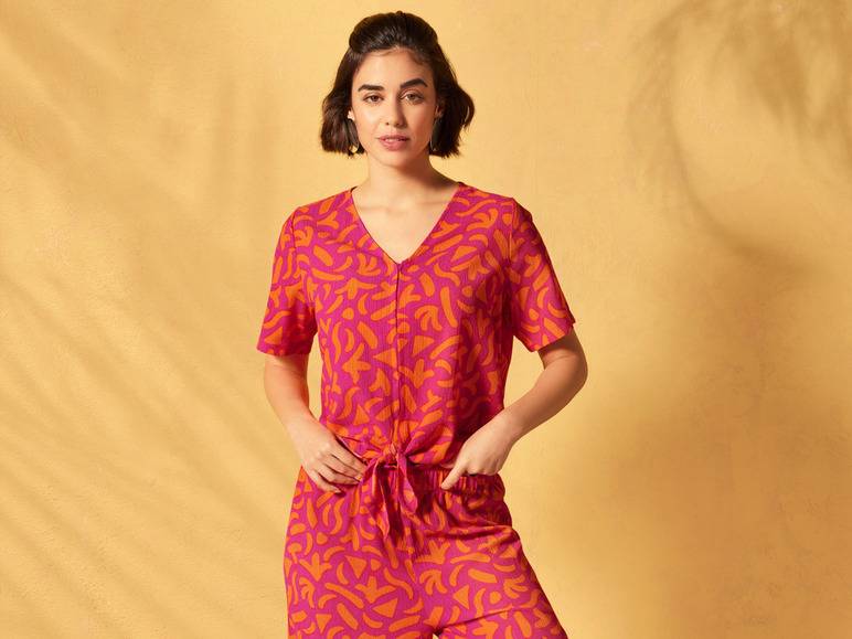 esmara® Damen Bluse mit modischer Crinklestruktur Super Rabatt