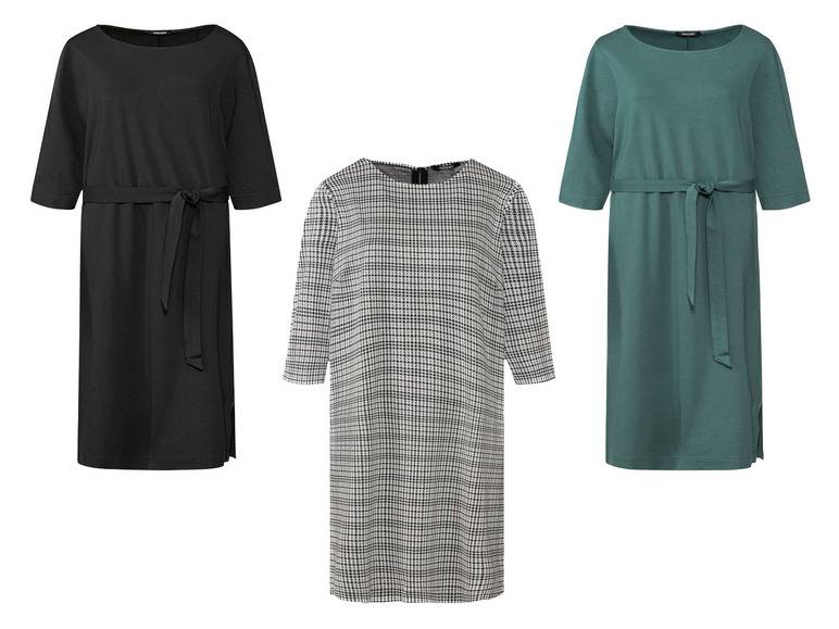 esmara® Damen Kleid, mit modischen 3/4-Ärmeln