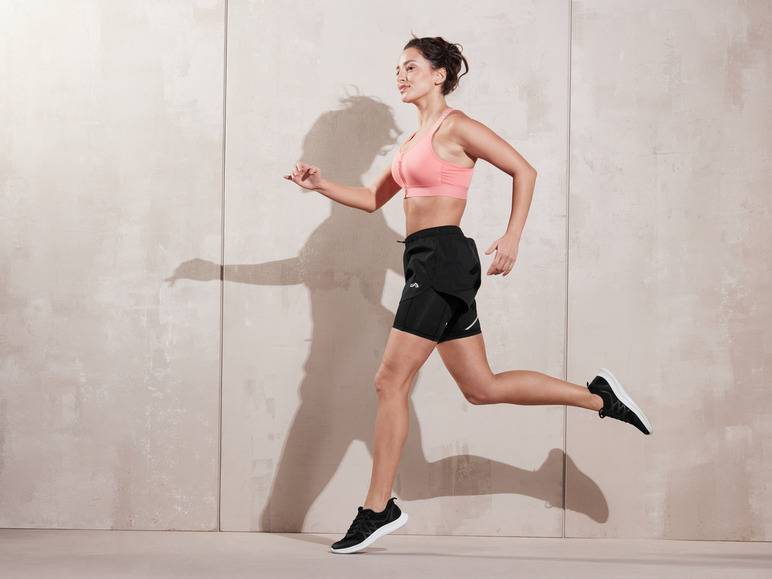 CRIVIT Damen Funktionsshorts mit Handytasche 50% Rabatt mit kostenlosem Versand