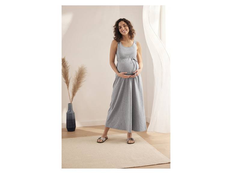 esmara® Damen Umstands-Maxikleid mit Bindeband Begrenzt auf 3 Tage