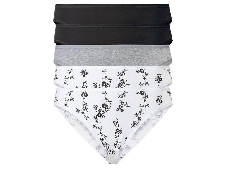 esmara® Damen Minislips, 5 Stück, mit hohem Baumwollanteil