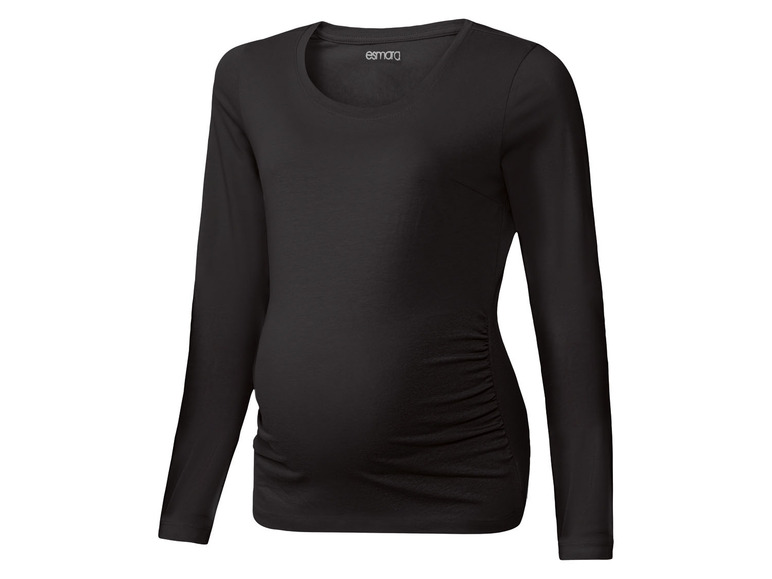 esmara® Damen Umstands-Langarmshirt, hoher Baumwollanteil Outlet