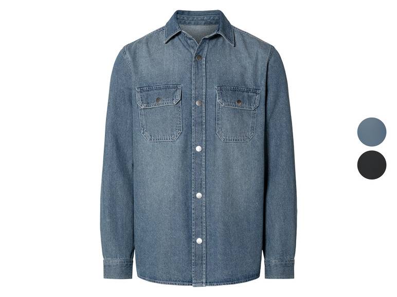 LIVERGY® Herren Jeanshemd, leger geschnitten