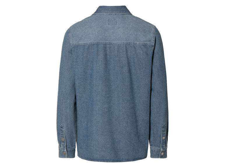 LIVERGY® Herren Jeanshemd, leger geschnitten Schlussverkauf