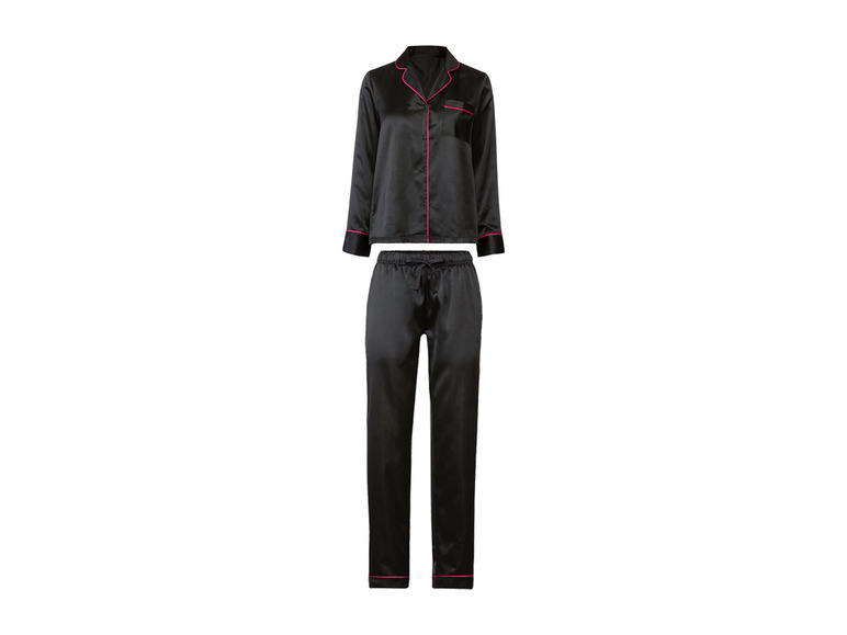 esmara® Damen Pyjama aus edler, fließender Satin-Qualität Limitierter Zeitrabatt