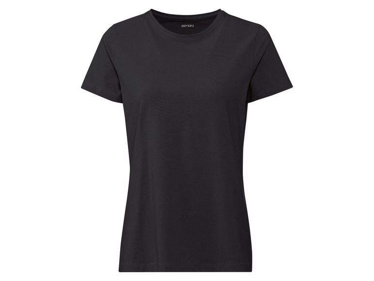 esmara® Damen T-Shirts, 2 Stück, figurbetont aus Stretchjersey Sonderangebot