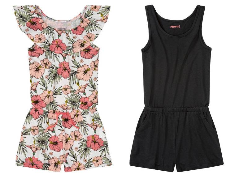 pepperts!® Mädchen Jumpsuit, mit Gummizug im Taillenbund