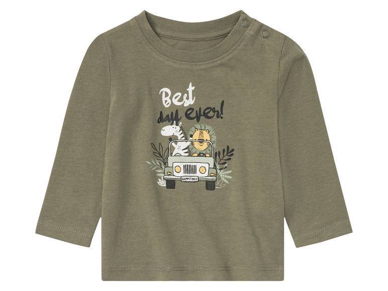 lupilu® Baby Langarmshirts, 2 Stück, mit Schulterknöpfung Jubiläumsangebot