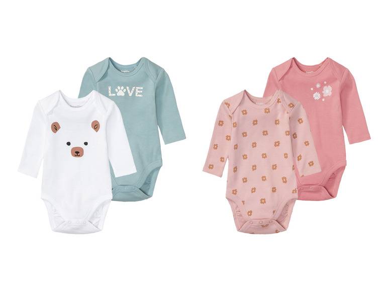 lupilu® Baby Bodies, 2 Stück, aus reiner Bio-Baumwolle Top Angebot
