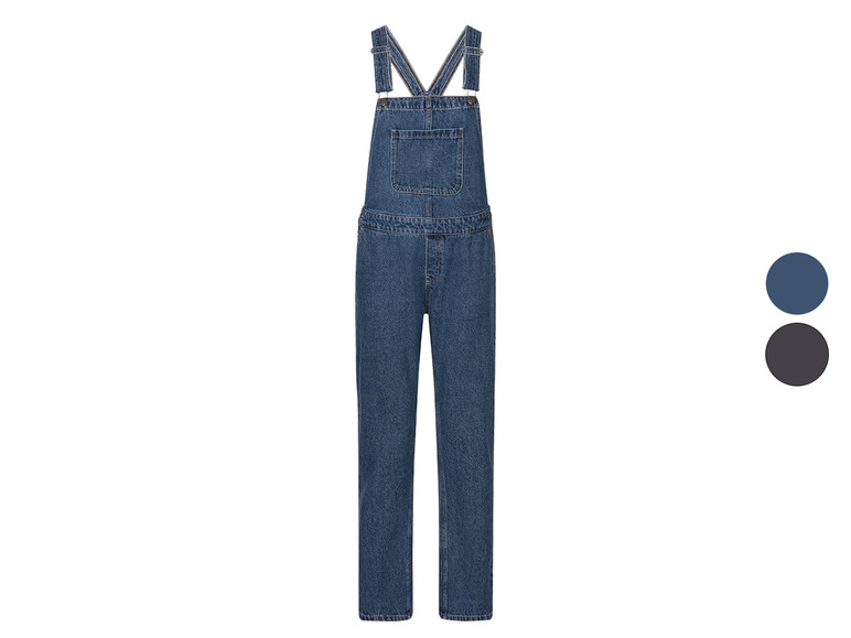 esmara® Damen Jeans Latzhose aus reiner Baumwolle