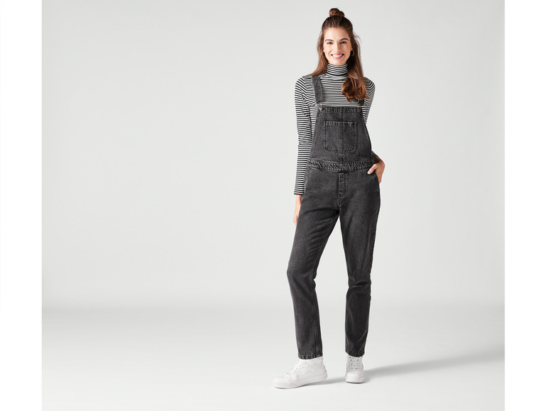 esmara® Damen Jeans Latzhose aus reiner Baumwolle Exklusive Angebote