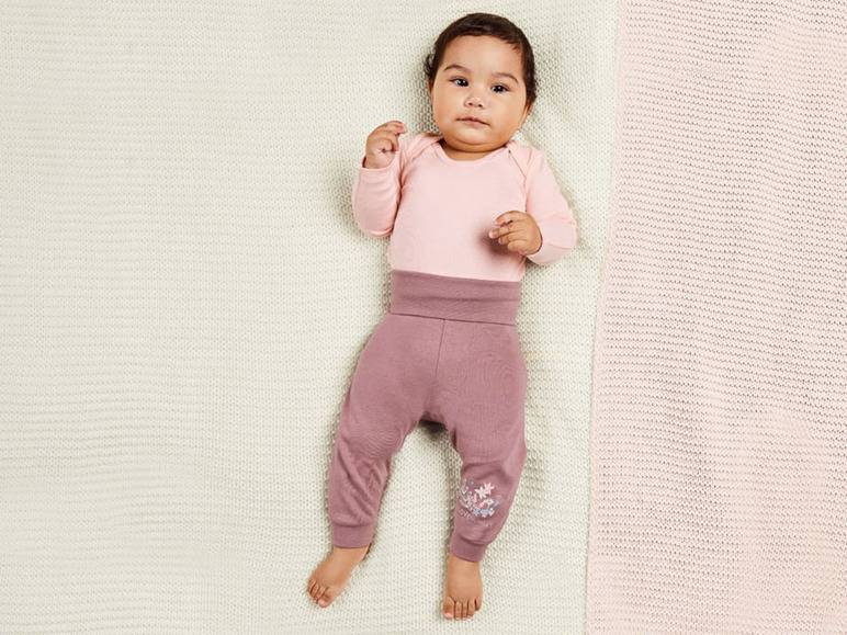 lupilu® Baby Mädchen Jogginghose, 3 Stück, mit Bio-Baumwolle Tägliche Deals