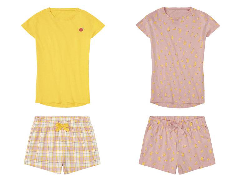 pepperts!® Kinder Mädchen Pyjama aus reiner Bio-Baumwolle Neueste Stile