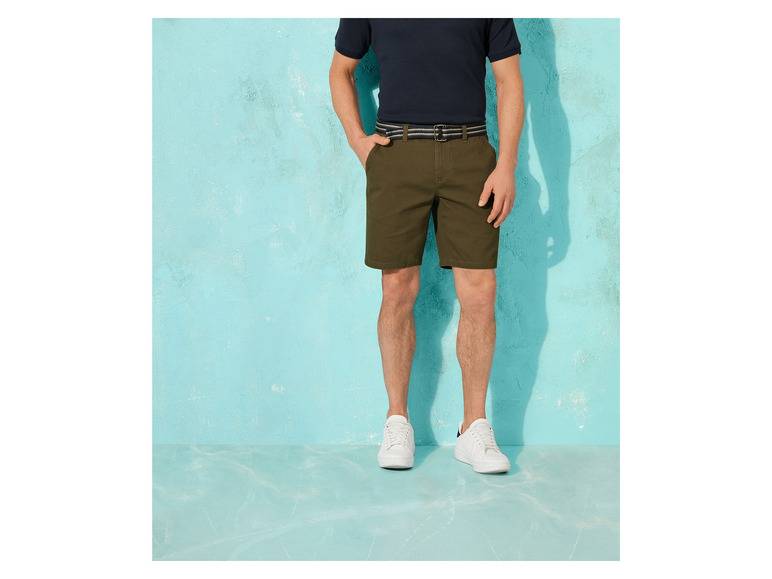 LIVERGY® Herren Shorts mit abnehmbarem Gürtel zollfrei