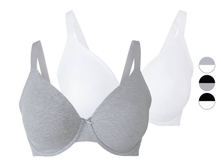esmara® Damen Bügel BH, 2 Stück, 90 C - 90 E 50% Rabatt für begrenzte Zeit