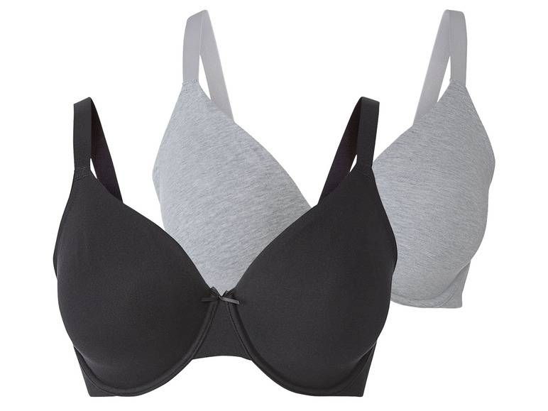 esmara® Damen Bügel BH, 2 Stück, 90 C - 90 E 50% Rabatt für begrenzte Zeit