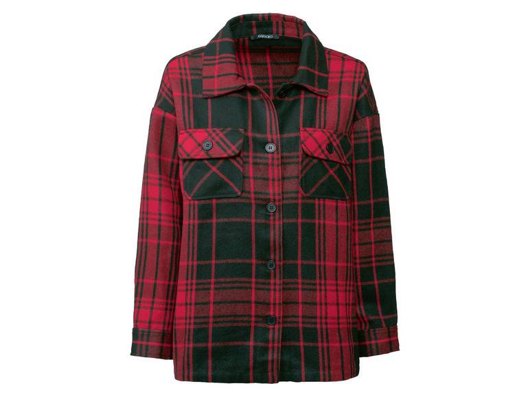 esmara® Damen Overshirt, im Karomuster, leger geschnitten Blitzverkäufe