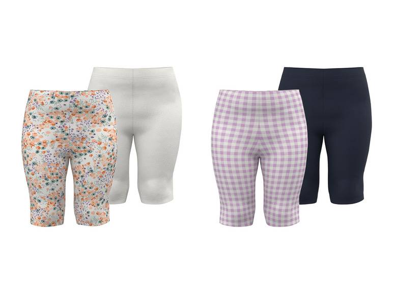 lupilu® Kleinkinder Capri-Leggings, 2 Stück, mit hohem Bio-Baumwollanteil Fabrik Onlineshop