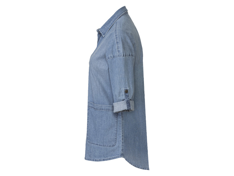 esmara® Damen Jeans-Overshirt mit Kentkragen Sonderangebot