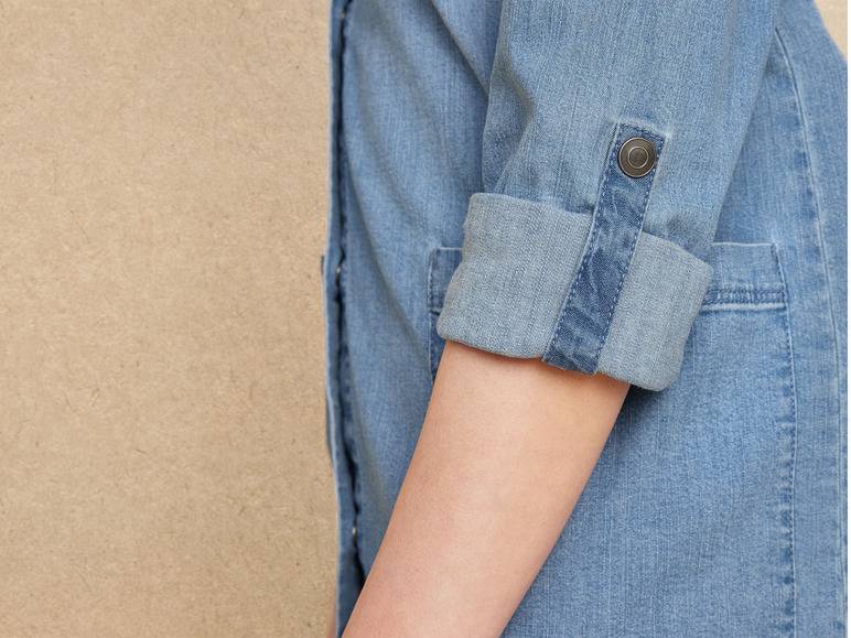 esmara® Damen Jeans-Overshirt mit Kentkragen Sonderangebot