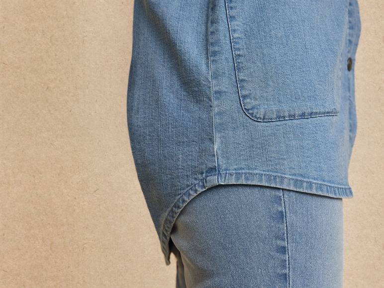 esmara® Damen Jeans-Overshirt mit Kentkragen Sonderangebot