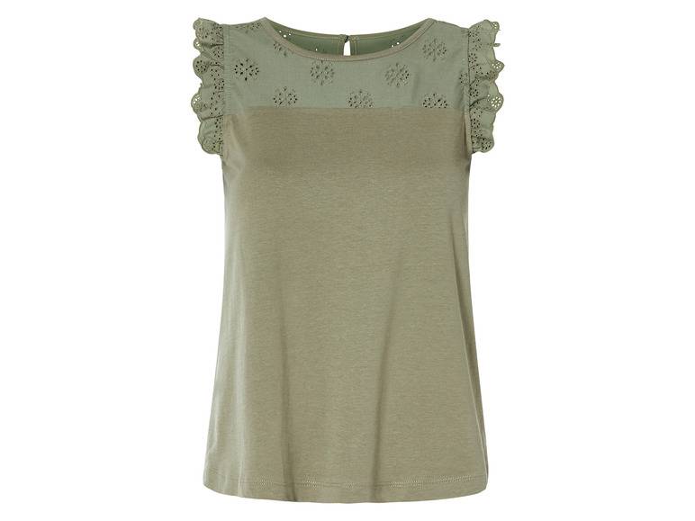 esmara® Damen Top mit Rüschen aus reiner Baumwolle Rabatt