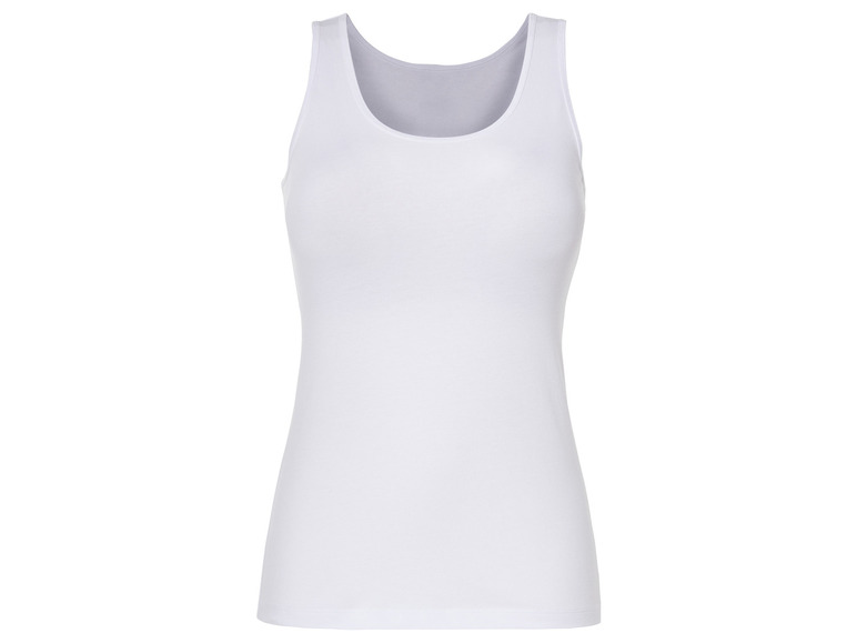esmara® Damen Achselhemden, 3 Stück, hoher Baumwollanteil Versandkostenfrei