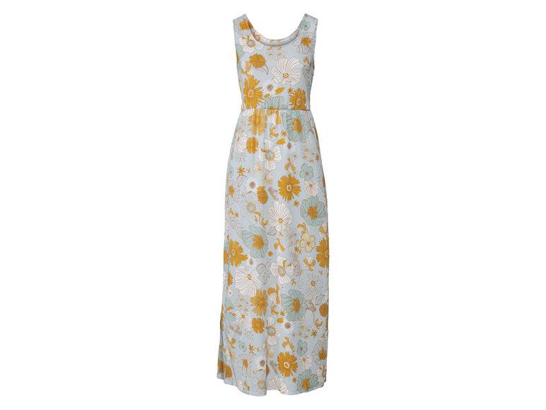 esmara® Damen Maxikleid, mit Gummizug in der Taille Saisonschlussverkauf