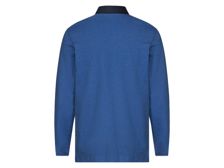 LIVERGY® Herren Poloshirt, langarm, mit Print Cyber Monday