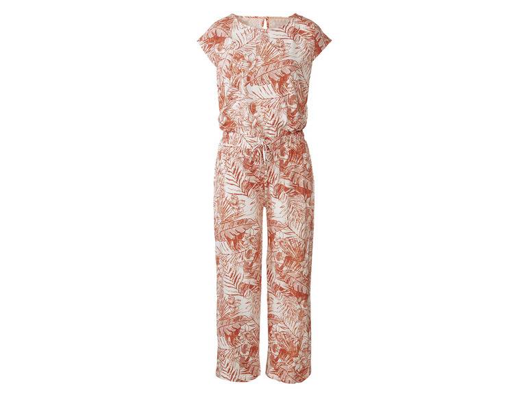 esmara® Damen Leinen-Jumpsuit mit Schlitz