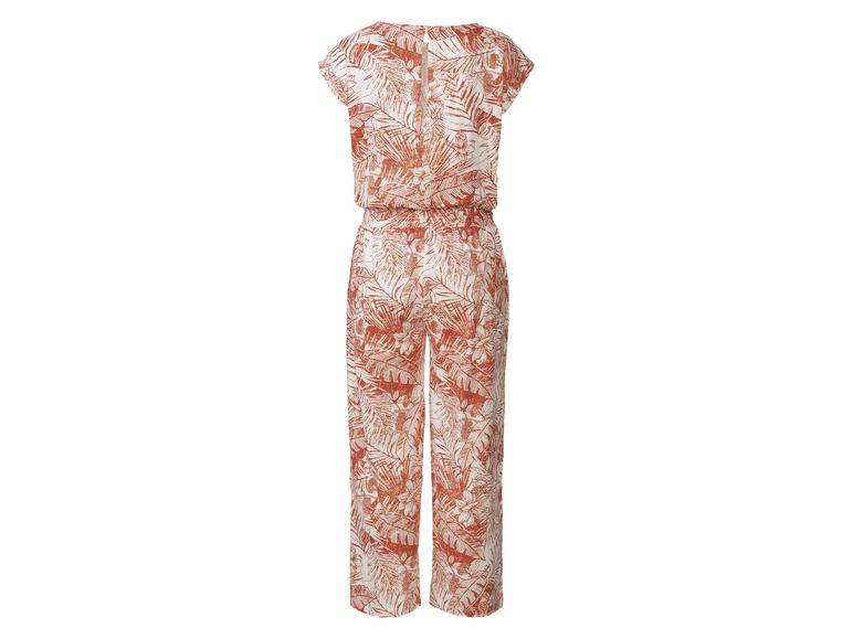 esmara® Damen Leinen-Jumpsuit mit Schlitz Vatertagsangebot