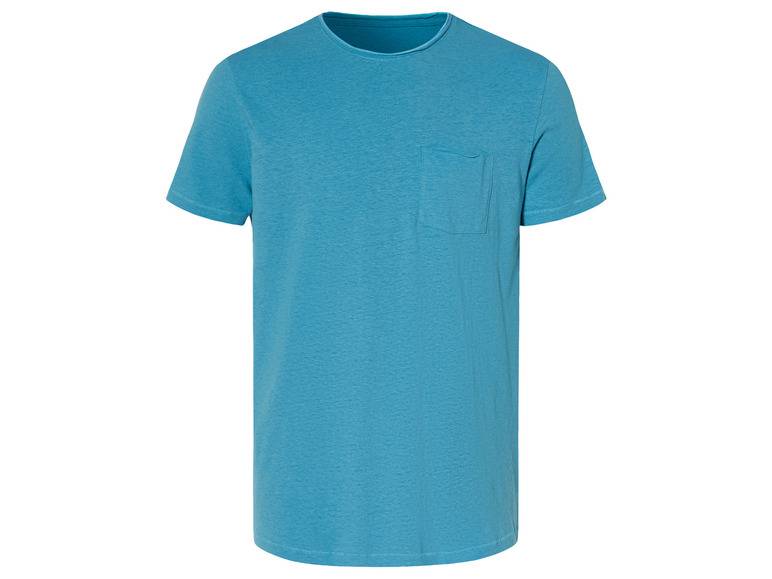 LIVERGY® Herren T-Shirt mit Rollkantenausschnitt Jubiläumsangebot
