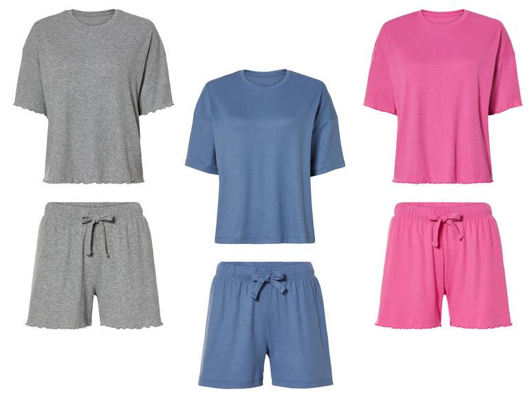 esmara® Damen Pyjama mit Shorts