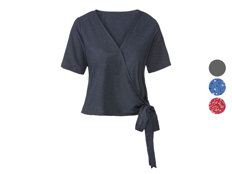 esmara® Damen Bluse in Wickeloptik Blitzangebot