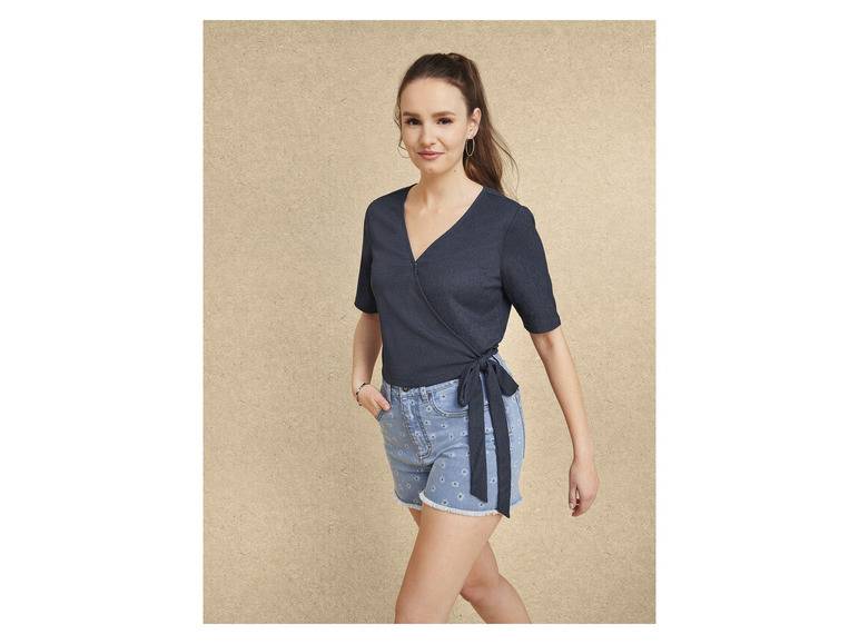 esmara® Damen Bluse in Wickeloptik Blitzangebot