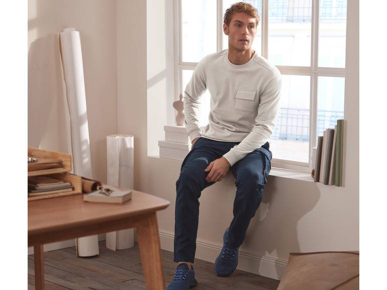 LIVERGY® Herren Sweatpullover mit Baumwolle Neuheiten