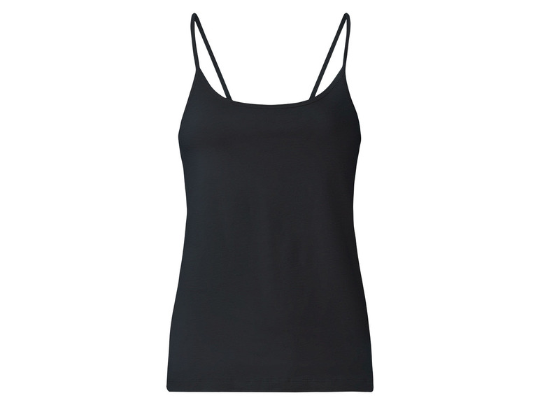 esmara® Damen Spaghettitops, 2 Stück, figurbetont aus Stretchjersey Tiefpreis