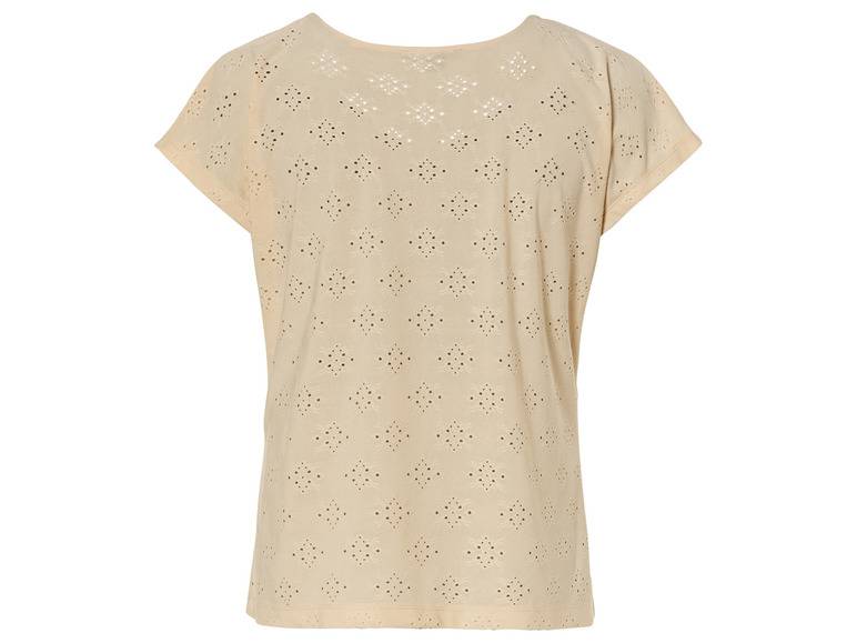 esmara® Damen T-Shirt mit verspielter Lochstickerei Wochenangebot