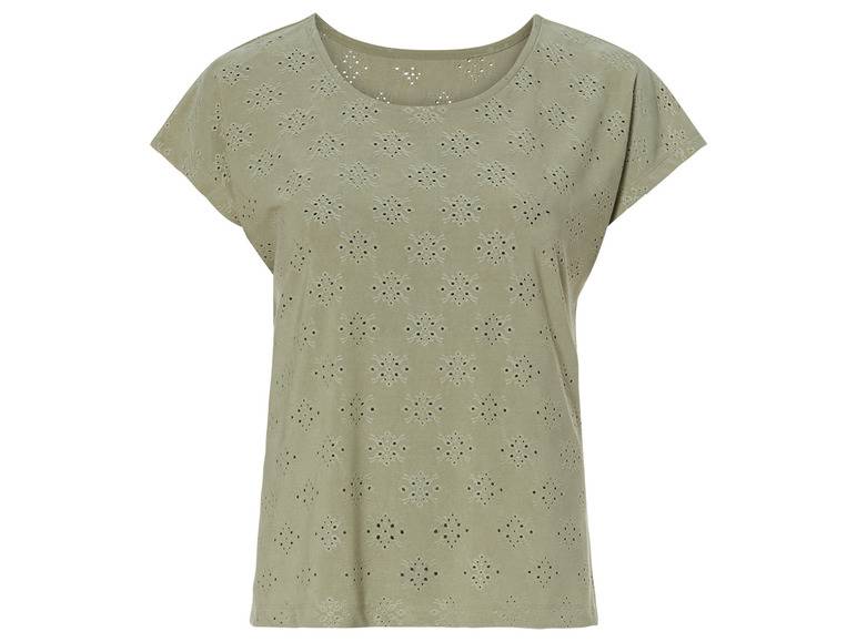 esmara® Damen T-Shirt mit verspielter Lochstickerei Wochenangebot
