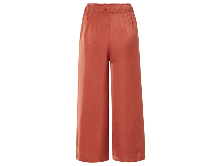 esmara® Damen Wide-Leg Satinhose, mit seitlichen Eingrifftaschen JETZT KAUFEN