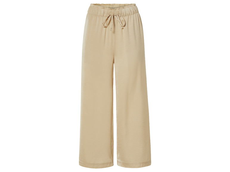 esmara® Damen Wide-Leg Satinhose, mit seitlichen Eingrifftaschen JETZT KAUFEN