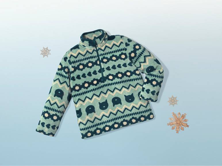 lupilu® Kleinkinder Fleecepullover, mit Norwegermuster Bis zu 60% Rabatt