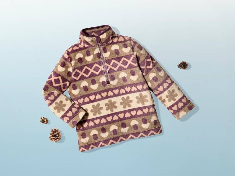 lupilu® Kleinkinder Fleecepullover, mit Norwegermuster Bis zu 60% Rabatt