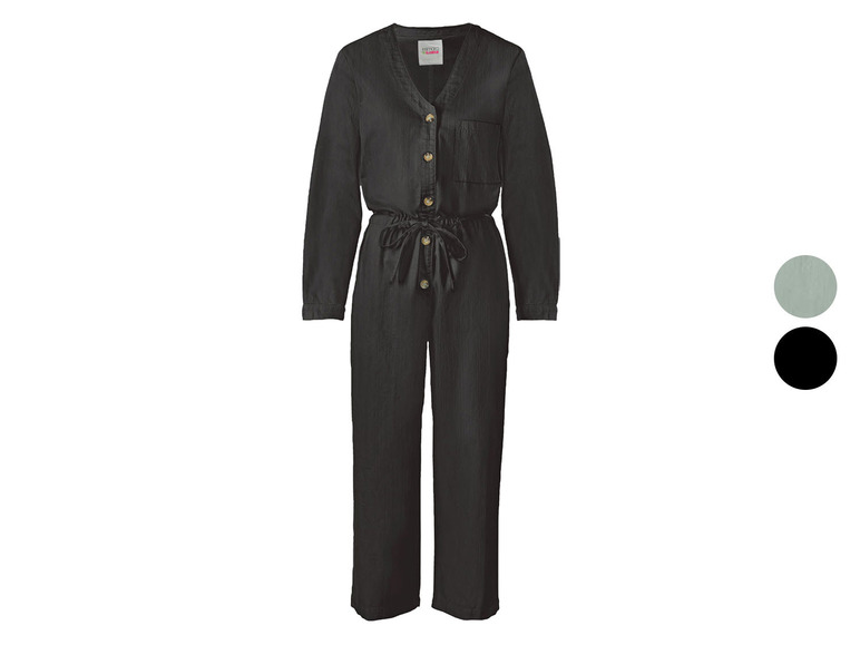esmara® Damen Jumpsuit lang, aus reiner Bio-Baumwolle