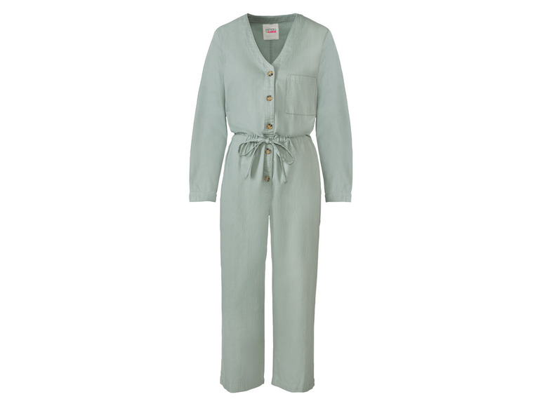 esmara® Damen Jumpsuit lang, aus reiner Bio-Baumwolle Sonderangebot der Fabrik