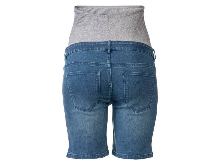 esmara® Damen Umstands-Jeansshorts, niedrige Leibhöhe mit elastischem Besatz 50% Rabatt für begrenzte Zeit
