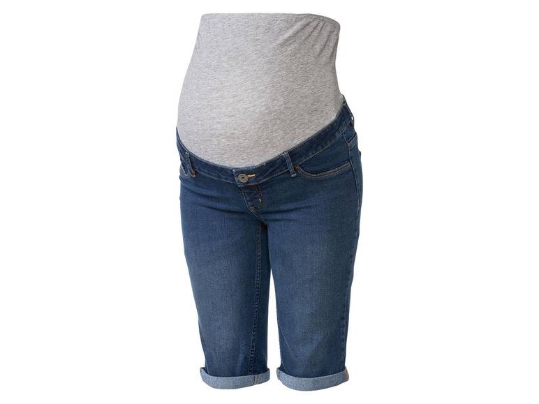 esmara® Damen Umstands-Jeansshorts, niedrige Leibhöhe mit elastischem Besatz 50% Rabatt für begrenzte Zeit